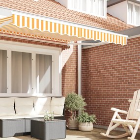 Napellenző Dísz 2.5 m-es Keretre Sárga és Fehér 2.3x0.2 m