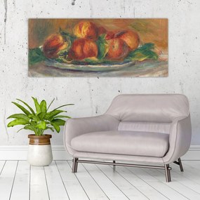 Kép - Auguste Renoir, Peaches on a  Plate, reprodukciók (120x50 cm)