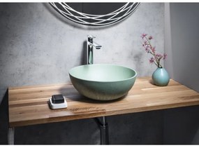 Sapho - FORMIGO ráültethető mosdó, átm. 39 cm, beton/zöld