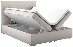 Franciaágy Boxspring 160 cm Rinoletto (bézs) (tárolóhellyel). Akció -17%. 1044314