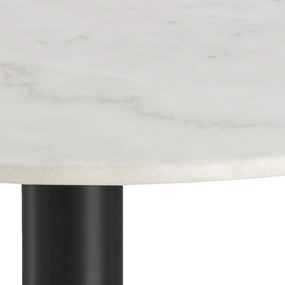 Corby márvány étkezőasztal fehér-fekete 105 cm