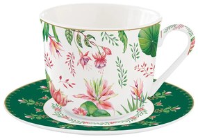 Porcelán reggeliző csésze szett - 370ml - Botanic Chic