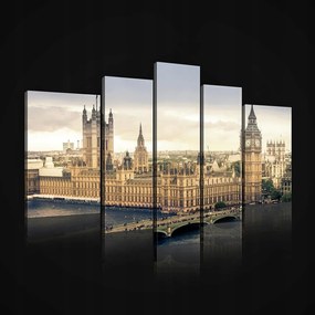 Vászonkép falikép város híd folyó 170x100