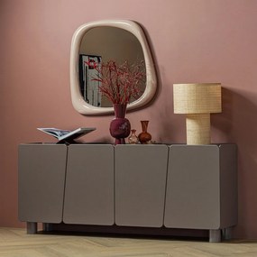 Borvörös fém váza (magasság 38 cm) Auri – WOOOD