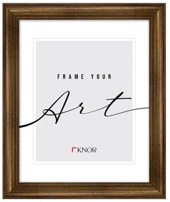 Műanyag rézszínű képkeret 24x30 cm