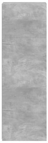 betonszürke szerelt fa magasszekrény 30 x 41 x 124 cm