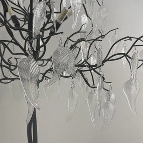 Kristály állólámpa 5xG9/40W/230V fekete