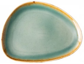 Lunasol - Triangle Sand tányér türkizkék 25,5 x 19,7 cm – Gaya (451964)