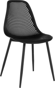 Étkező szék, fekete, TEGRA TYP 2