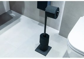 AWD Fekete WC papír tartó állvány