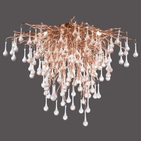 Paul Neuhaus 8091-11 - Felületre szerelhető csillár  ICICLE 9xG9/40W/230V átm. 50 cm réz