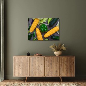 Zöldség képe (üvegen) (70x50 cm)