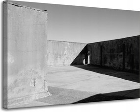 Beton absztrakt vászonkép 90x60 cm