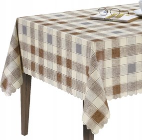 Cerata Abrosz Nem Szőtt Barna Kockás 140x350