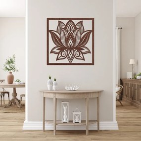 Mandala lótuszvirág fali design négyzet - ALAKSTRA
