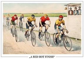 Plakát John Cameron - Wheelman In A Red Hot Finish, (91.5 x 61 cm)