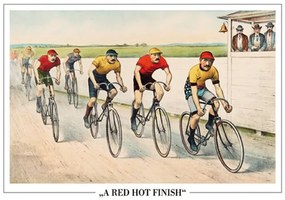 Plakát John Cameron - Wheelman In A Red Hot Finish