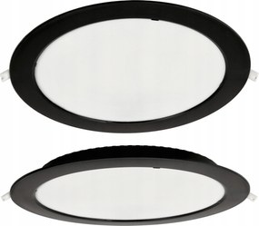 Plafon Led Mennyezeti Lámpa Süllyesztett 24W 2640lm 4000K Fekete