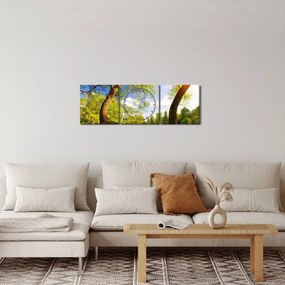 Kép egy tavaszi rétről (órával) (90x30 cm)