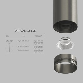 Lens ⌀25mm, light scattering angle 15° for SHINE DK/EU5740/42/44 luminaires — DK/EU-5700-D25-A15