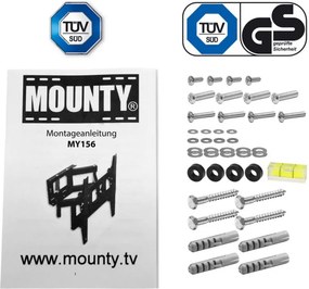 MOUNTY Fali konzol LCD TV 400 x 400