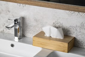 Aqualine, BAMBUSZ kerek szemeteskuka 5l, fehér, BI007