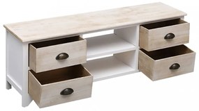 tömör császárfa TV-szekrény 108 x 30 x 40 cm