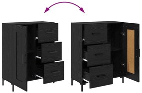 Széf fiókkal Musta tammi 69.5 x 34 x 90 cm Faanyag