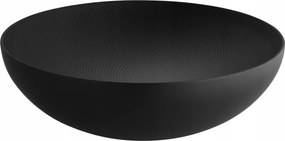 Alessi Double Duplafalú Tál 25 cm Fekete