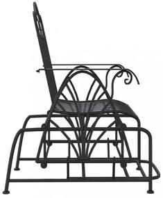 fekete acél hintapad 61 cm