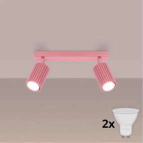 Brilagi - LED spotlámpa CRESTO 2xGU10/10W/230V rózsaszín