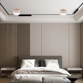 Brilagi - LED mennyezeti lámpa BELLADONNA 1xE27/15W/230V, 30 cm, bézs/dub