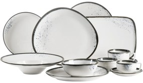 Mäser 2 darabos tálkészlet Pintar Fehér kékpöttyök 22 cm