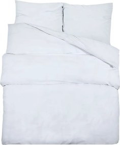 vidaXL fehér mikroszálas ágyneműhuzat-garnitúra 200 x 220 cm