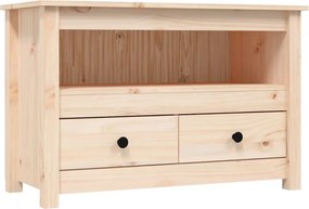 vidaXL tömör fenyőfa TV-szekrény 79 x 35 x 52 cm