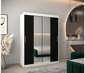 Ruhásszekrény 150 cm Toki 1 (matt fekete + matt fekete). 1064902