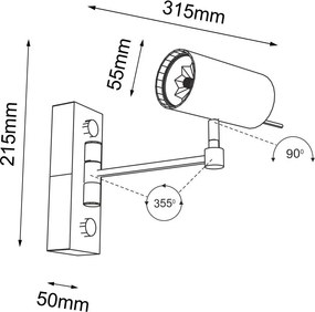 Antigo Fussa 2209 Spotlámpa 1x10W/GU10 4000K IP20
