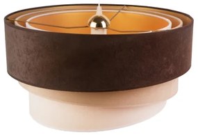 Duolla - Csillár zsinóron DEVON 1xE27/40W/230V átm. 45 cm barna/bézs