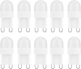 Led izzó G9 1,5 W Kis alap meleg fehér 10 db
