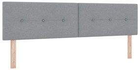 Boxspring Ágy Matrac Közép Szürke 180x200 cm Szövet