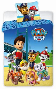 Pamut ágynemű PAW PATROL TEAM 140x200cm