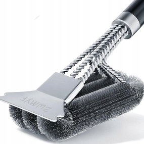 Kaparókefe Grillrács Tisztításához Acél 2in1