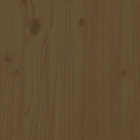 mézbarna tömör fenyőfa fali fejtámla 126 x 3 x 91,5 cm