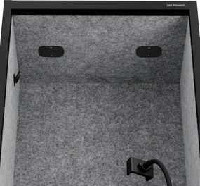 Sally 600mm korpus Czarny - siedzisko Szary