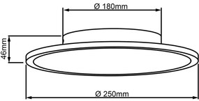Brilliant - LED Mennyezeti lámpa BUFFI LED/13W/230V átm. 25 cm 2700K