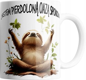 Bögre Meditációs Lajhár Kiváló Minőség Ajándék Szöveg