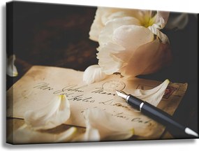 Vászonkép Botanika Szirmok a leveleken 60x40