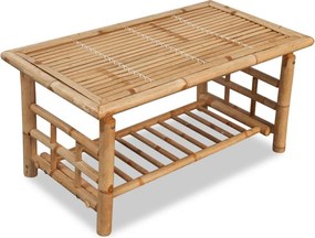 vidaXL bambusz dohányzóasztal 90 x 50 x 45 cm