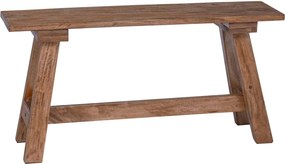 vidaXL pad Természetes 92 x 23,5 x 45,5 cm Tömör mahagóni fa