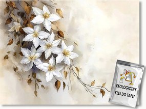 Fotótapéta Flizelina Természet Kert Virágok Klematis Klematisz 254x184 ragasztó